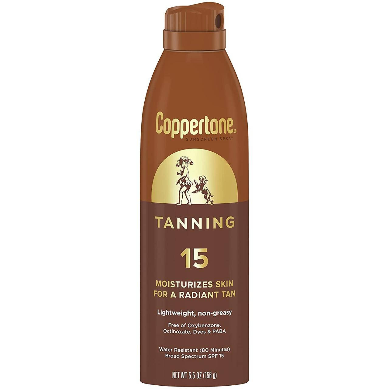 Солнцезащитный спрей для тела с тонирующим эффектом Coppertone Tanning Sunscreen Spray SPF 15 156 г
Солнцезащитный спрей для тела с тонирующим эффектом Coppertone Tanning Sunscreen Spray SPF 15 156 г