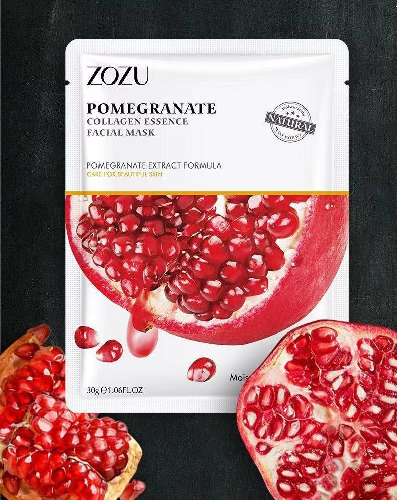 Тканевая маска для лица с экстрактом граната Zozu Pomegranate Collagen Essence Facial Mask
Тканевая маска для лица с экстрактом граната Zozu Pomegranate Collagen Essence Facial Mask