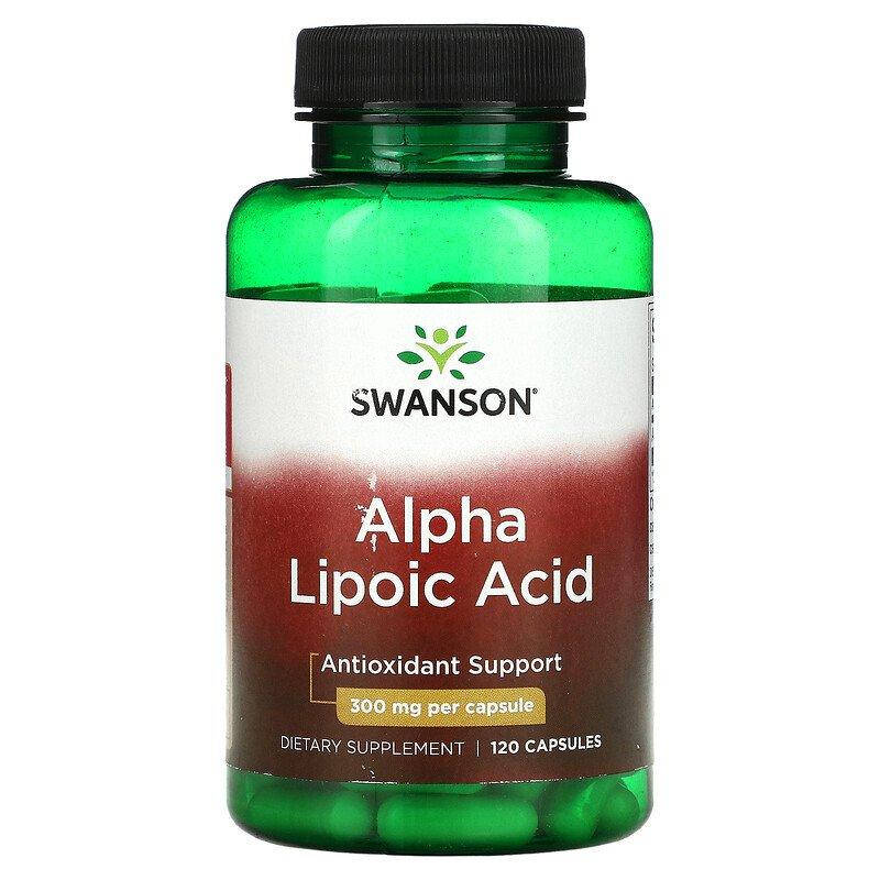 Альфа-липоевая кислота, Ultra Alpha Lipoic Acid, Swanson, 300 мг, 120 капсул (SWV-02190)
Альфа-липоевая кислота, Ultra Alpha Lipoic Acid, Swanson, 300 мг, 120 капсул (SWV-02190)