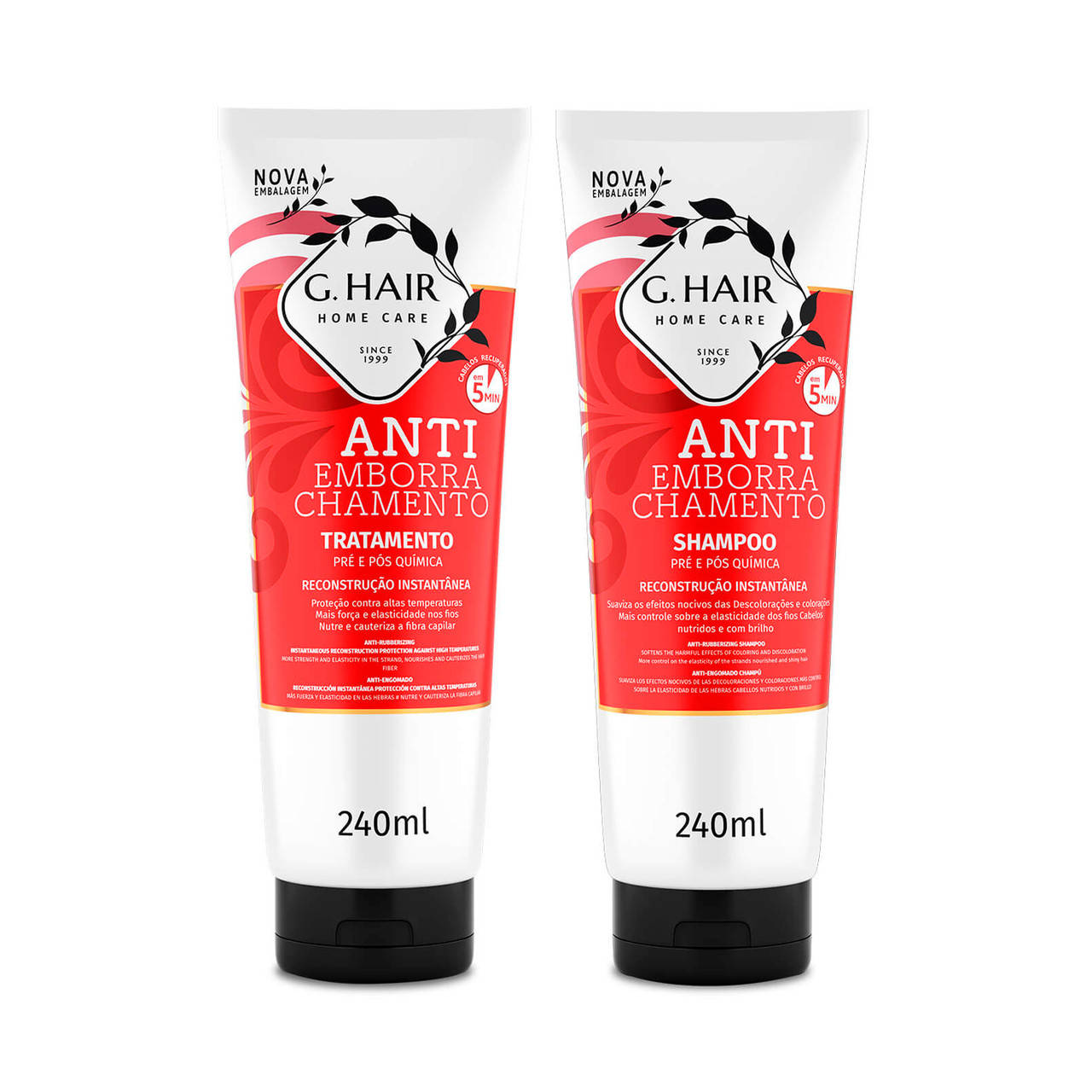 Лечение восстановление волос шампунь и кондиционер, G.Hair Kit Antiemborrachamento, 2х240 ml
Лечение восстановление волос шампунь и кондиционер, G.Hair Kit Antiemborrachamento, 2х240 ml