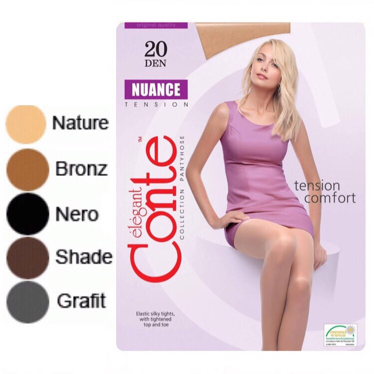 Колготки Conte Nuance 20 ден размер 5-XL/ 6-XXL
Колготки Conte Nuance 20 ден размер 5-XL/ 6-XXL