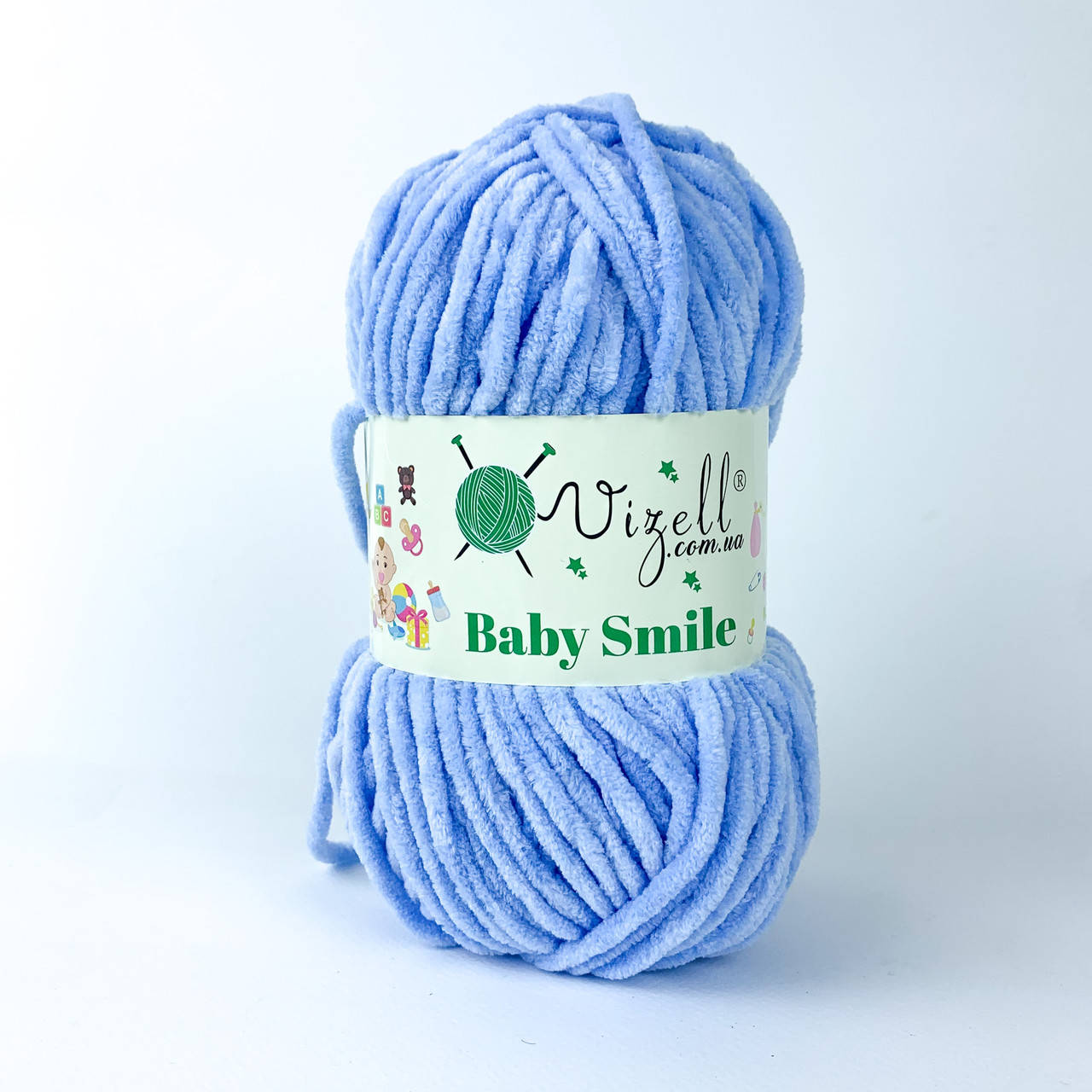 Vizell Baby Smile (Визелл Беби Смаил) № 018 голубой (Пряжа плюшевая, нитки велюр для вязания)
Vizell Baby Smile (Визелл Беби Смаил) № 018 голубой (Пряжа плюшевая, нитки велюр для вязания)