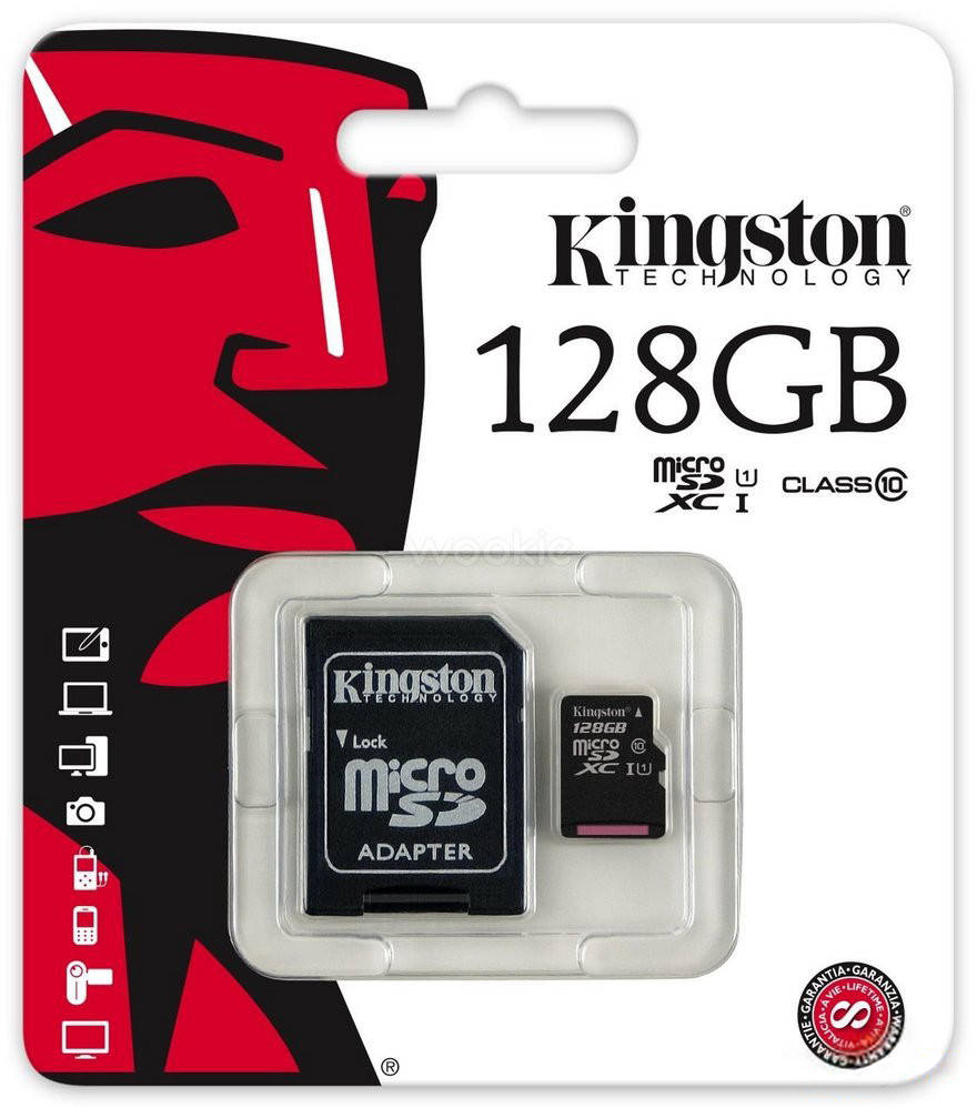 Карта памяти microSDXC 128 Gb class 10 Kingston
Карта памяти microSDXC 128 Gb class 10 Kingston