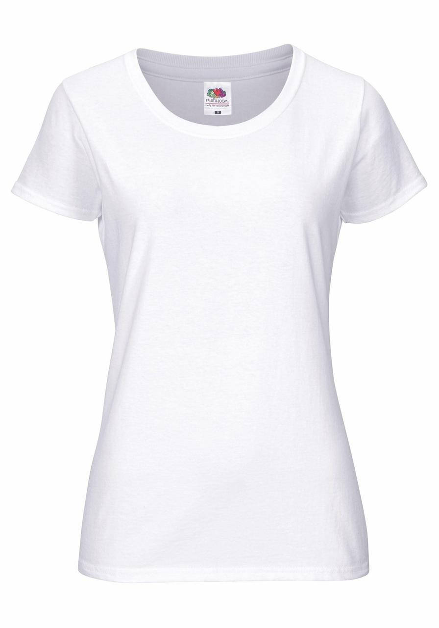 Женская приталенная футболка Fruit of the loom Valueweight T Ladies 100% хлопок однотонная базовая XS, 30 Белый
Женская приталенная футболка Fruit of the loom Valueweight T Ladies 100% хлопок однотонная базовая XS, 30 Белый