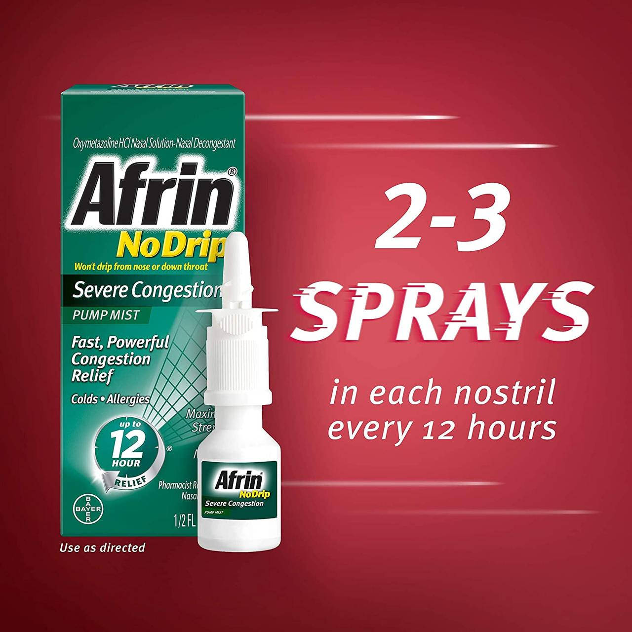 Afrin No Drip Сильная заложенность, 12-часовой спрей, средство от аллергии и заложенности носа
Afrin No Drip Сильная заложенность, 12-часовой спрей, средство от аллергии и заложенности носа