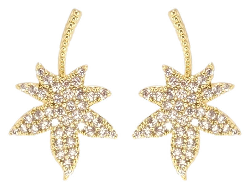 Серьги Xuping QQMM Позолота 14K игла серебро 925 гвоздики (пусеты) "Листики с инкрустацией цирконием"
Серьги Xuping QQMM Позолота 14K игла серебро 925 гвоздики (пусеты) "Листики с инкрустацией цирконием"