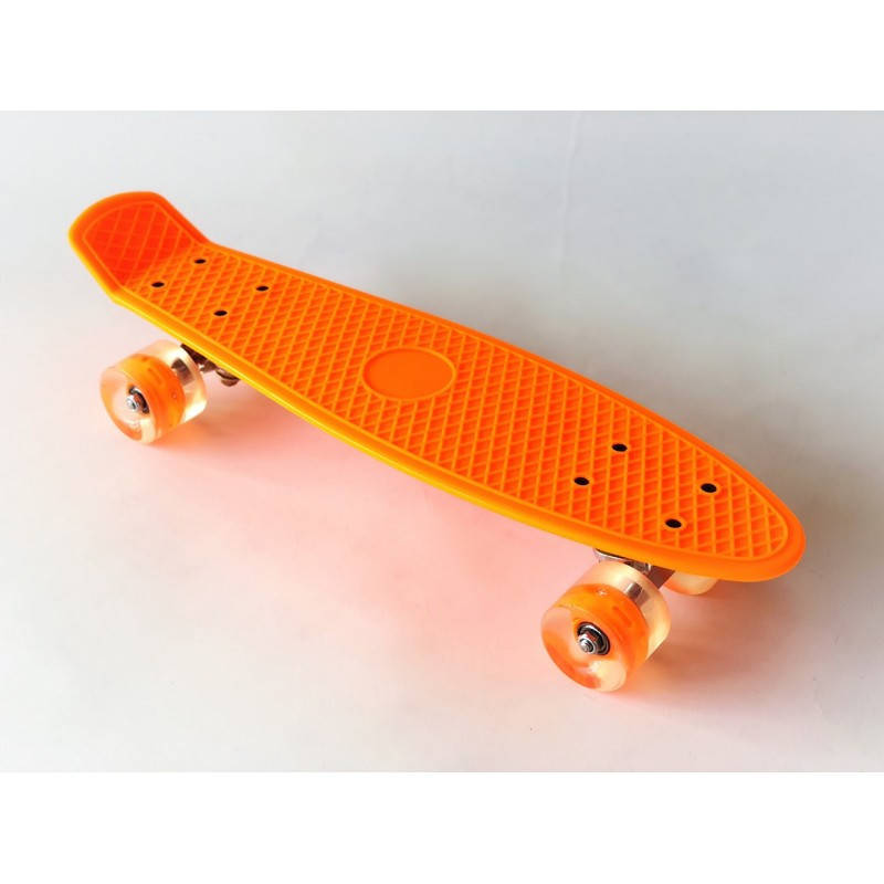 Скейтборд/скейт Пенни борд со светящимися колесами 221 (Penny Board): оранжевый, до 80кг
Скейтборд/скейт Пенни борд со светящимися колесами 221 (Penny Board): оранжевый, до 80кг