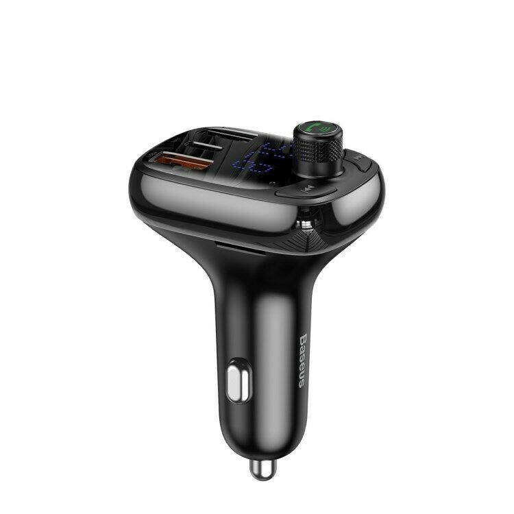 FM-трансмиттер Baseus T-Typed MP3 Car Charger S-13 Bluetooth 5.0 2USB(3.4A) + 1Type-C(5А) QC3.0 / QC4.0 36W
FM-трансмиттер Baseus T-Typed MP3 Car Charger S-13 Bluetooth 5.0 2USB(3.4A) + 1Type-C(5А) QC3.0 / QC4.0 36W