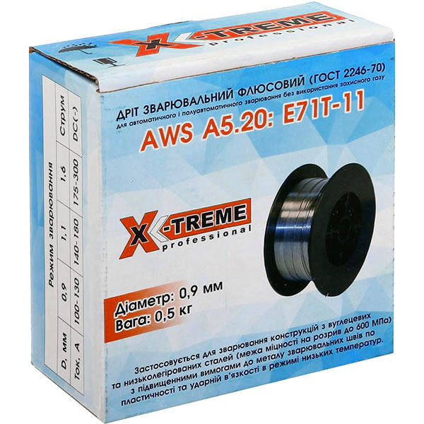 Сварочная проволока флюсовая 0.9 мм (0.5 кг) X-Treme E71T-11 Проволока для работы без газа.
Сварочная проволока флюсовая 0.9 мм (0.5 кг) X-Treme E71T-11 Проволока для работы без газа.