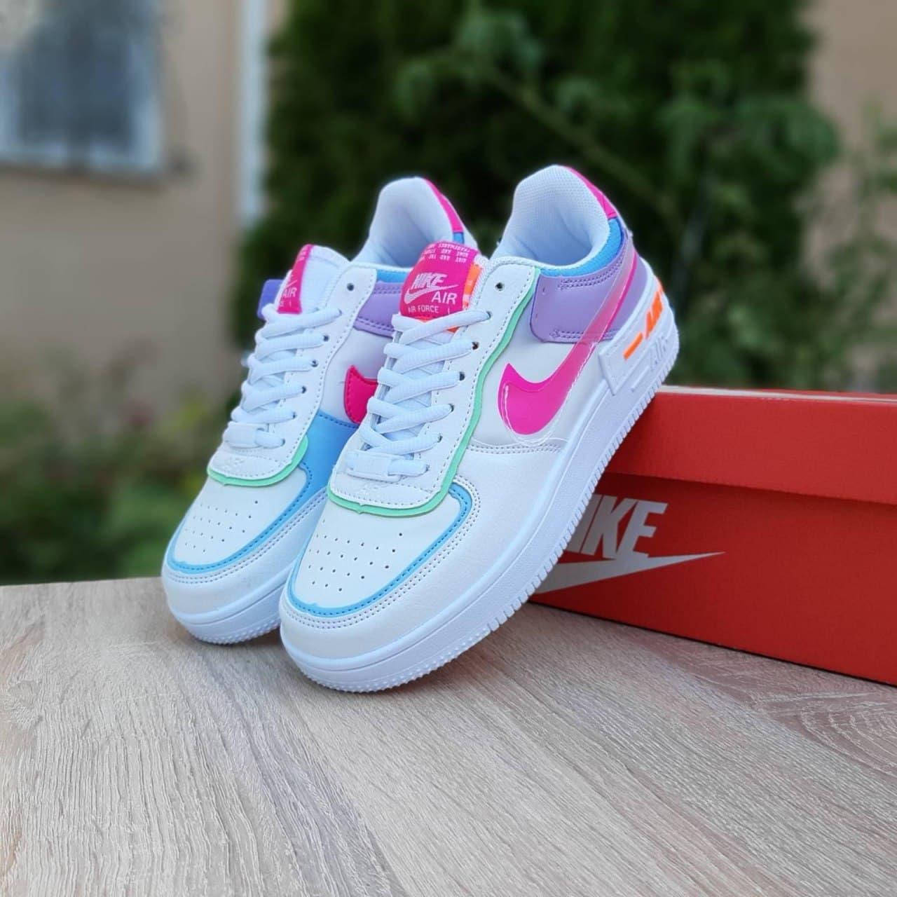 Кроссовки женские Nike Air Force 1 Shadow летние, найк аир форс шедоу, найки кожаные, бело-розовые эир форс 39, Белый
Кроссовки женские Nike Air Force 1 Shadow летние, найк аир форс шедоу, найки кожаные, бело-розовые эир форс 39, Белый