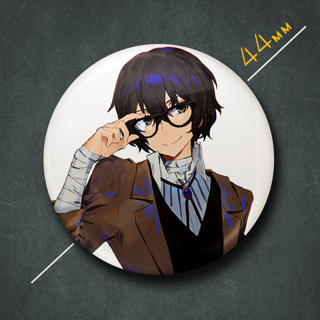 "Осаму Дазай в очках (Проза бродячих псов / Bungo stray dogs)" значок круглый на булавке Ø44 мм
"Осаму Дазай в очках (Проза бродячих псов / Bungo stray dogs)" значок круглый на булавке Ø44 мм