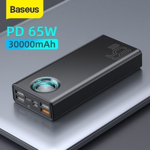 Зовнішній акумулятор для ноутбука Baseus 65W / Black / 30000mAh / QC / Qpow / Digital Display / quick charg
Зовнішній акумулятор для ноутбука Baseus 65W / Black / 30000mAh / QC / Qpow / Digital Display / quick charg