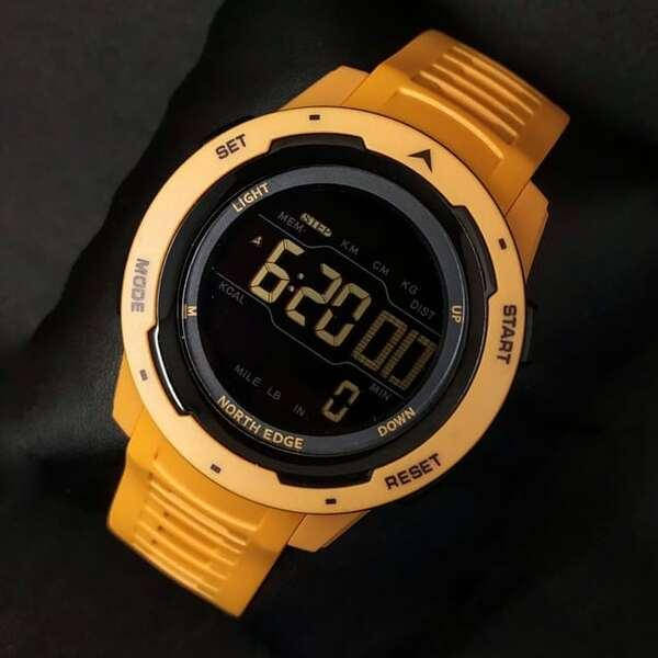 Мужские тактические водостойкие часы для военных North Edge MARS Pro Yellow 5BAR с широким функционалом
Мужские тактические водостойкие часы для военных North Edge MARS Pro Yellow 5BAR с широким функционалом
