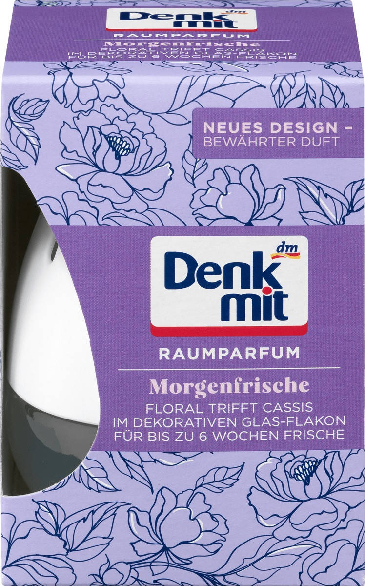 Denkmit Raumduft Morgenfrische Декоративный освежитель Утренняя свежесть до 6 недель 75 мл
Denkmit Raumduft Morgenfrische Декоративный освежитель Утренняя свежесть до 6 недель 75 мл
