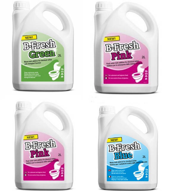Набор жидкости для биотуалета 4шт, B-Fresh Green + B-Fresh Blue+ B-Fresh Pink -2 шт , THETFORD.
Набор жидкости для биотуалета 4шт, B-Fresh Green + B-Fresh Blue+ B-Fresh Pink -2 шт , THETFORD.