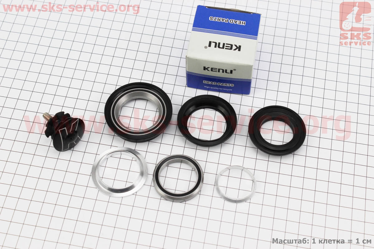 Рулевые чашки 1-1/8"x1,5" (44/28,6x50,6/33) безрезьбовой вилки, полуинтегрированные, пром-подшипники, черные
Рулевые чашки 1-1/8"x1,5" (44/28,6x50,6/33) безрезьбовой вилки, полуинтегрированные, пром-подшипники, черные