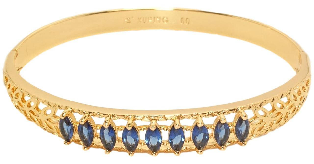 Браслет Xuping Позолота 18K "Цветочный резной орнамент с дорожкой синих кристаллов" ø 6,5см
Браслет Xuping Позолота 18K "Цветочный резной орнамент с дорожкой синих кристаллов" ø 6,5см