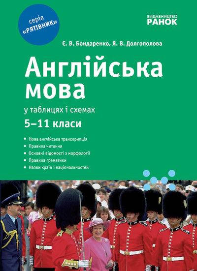 5-11 клас Рятівник Англійська мова у таблицях і схемах Бондаренко Є. В., Довгополова Я. В. Ранок
5-11 клас Рятівник Англійська мова у таблицях і схемах Бондаренко Є. В., Довгополова Я. В. Ранок