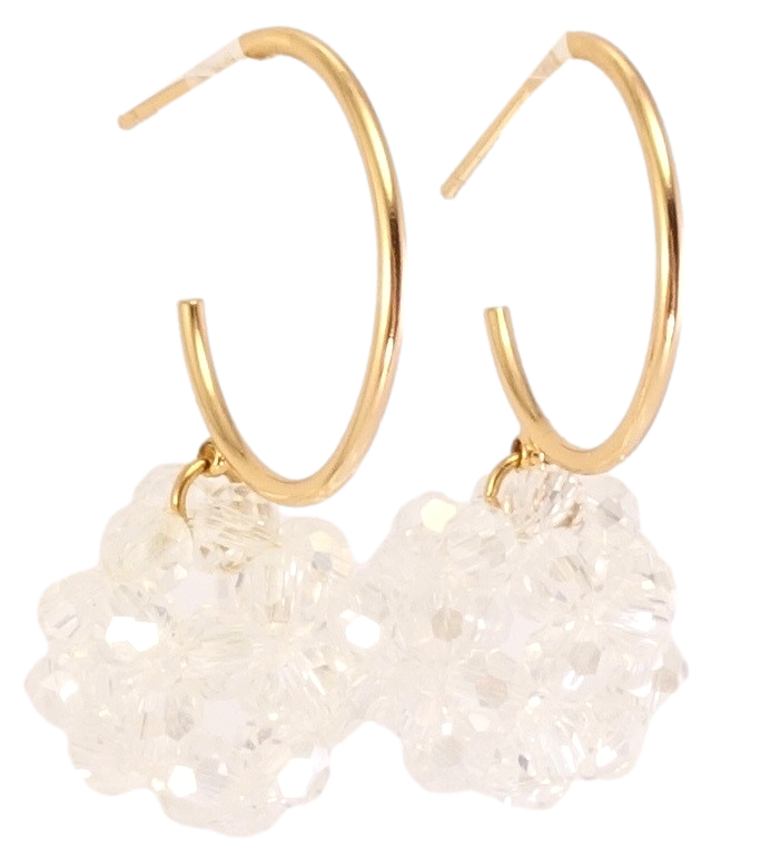 Серьги Xuping Позолота 18K подвески на гвоздиках "Шарики из прозрачных бусин на кольцах"
Серьги Xuping Позолота 18K подвески на гвоздиках "Шарики из прозрачных бусин на кольцах"