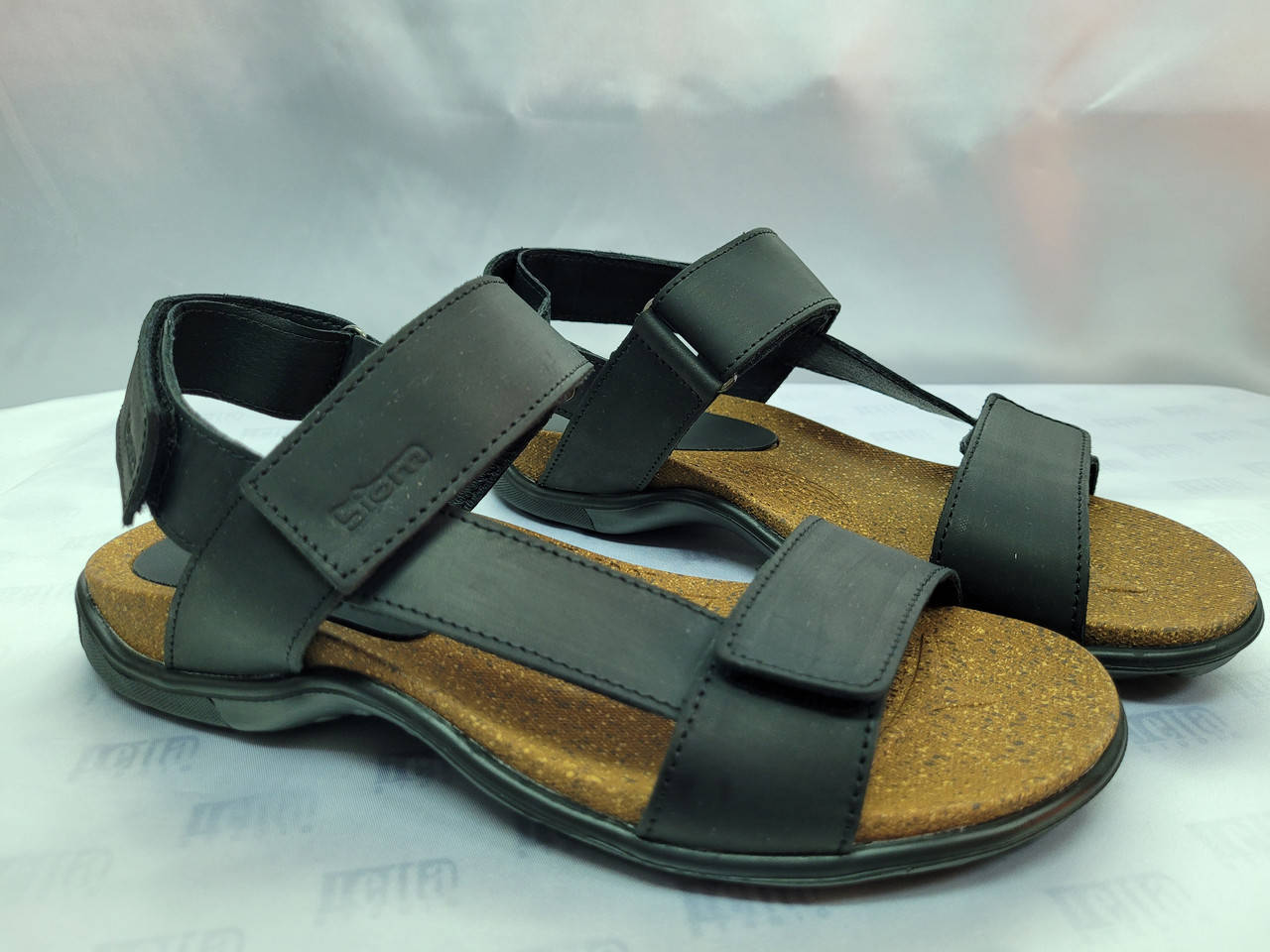 Стильные кожаные ортопедические сандалии на липучках Step Wey, Черный
Стильные кожаные ортопедические сандалии на липучках Step Wey, Черный