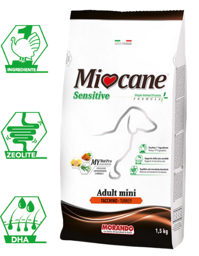 Сухой корм для собак мелких пород Morando MioCane Mini Sensitive Monoprotein, индейка 1,5 kg
Сухой корм для собак мелких пород Morando MioCane Mini Sensitive Monoprotein, индейка 1,5 kg