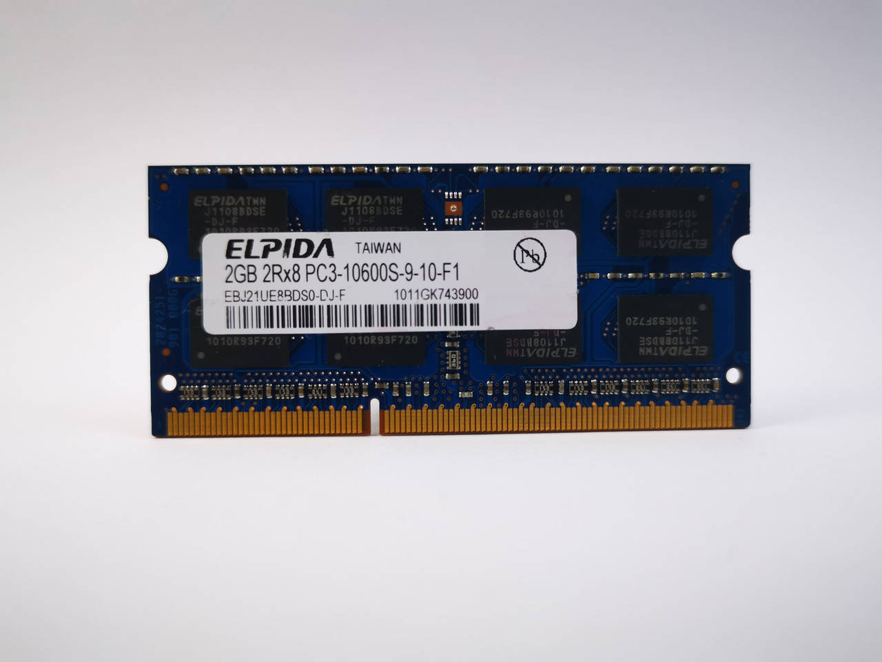 Оперативная память для ноутбука SODIMM Elpida DDR3 2Gb 1333MHz PC3-10600S (EBJ21UE8BDS0-DJ-F) Б/У
Оперативная память для ноутбука SODIMM Elpida DDR3 2Gb 1333MHz PC3-10600S (EBJ21UE8BDS0-DJ-F) Б/У