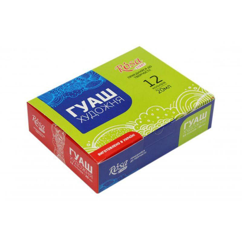 Набор гуашевых красок 12*20мл ROSA Studio
Набор гуашевых красок 12*20мл ROSA Studio