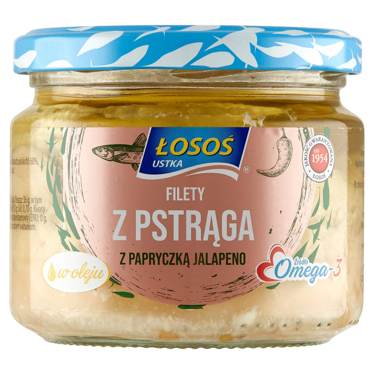 Филе форели с перцем халапеньо Losos Ustka Filety z Pstraga z Papryczka Jalapeno 260г Польша
Филе форели с перцем халапеньо Losos Ustka Filety z Pstraga z Papryczka Jalapeno 260г Польша