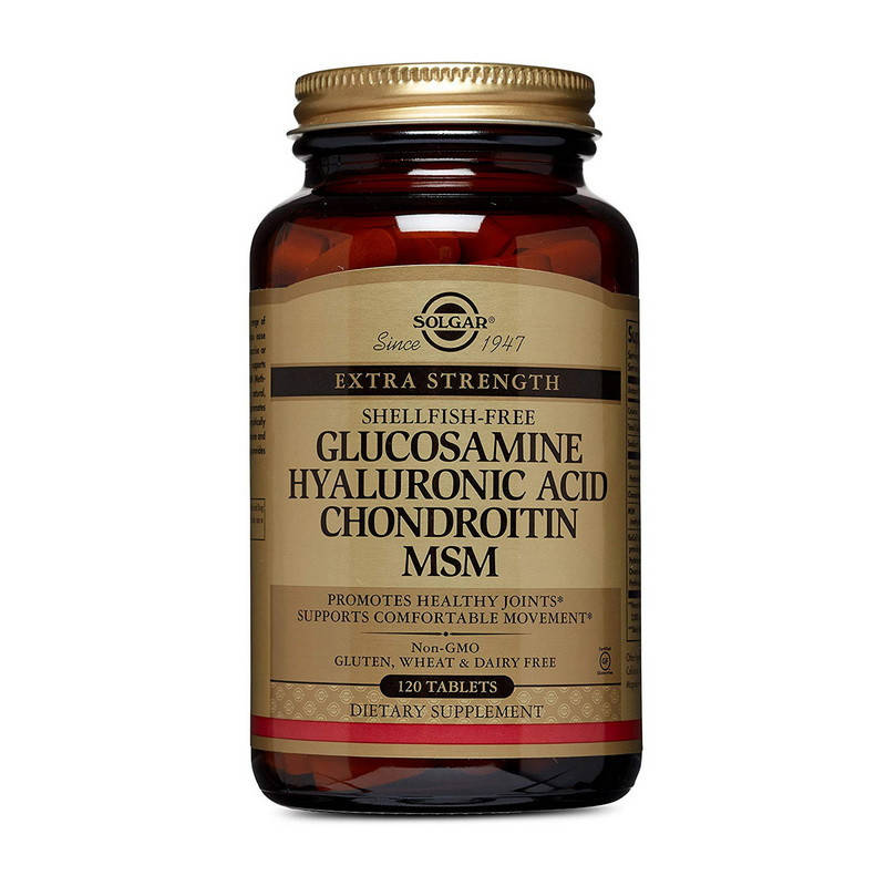Комплекс для суставов и связок Solgar Glucosamine Hyaluronic Acid Chondroitin MSM 120 tabs
Комплекс для суставов и связок Solgar Glucosamine Hyaluronic Acid Chondroitin MSM 120 tabs