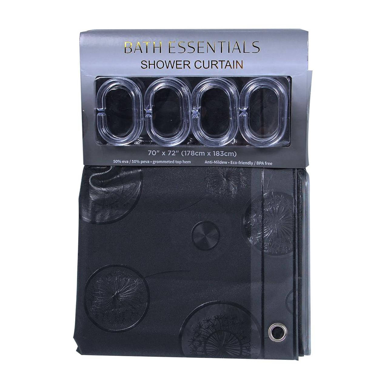 Шторка для ванной Bath Essentials 178 * 183см цвет микс, Разные цвета 
Шторка для ванной Bath Essentials 178 * 183см цвет микс, Разные цвета