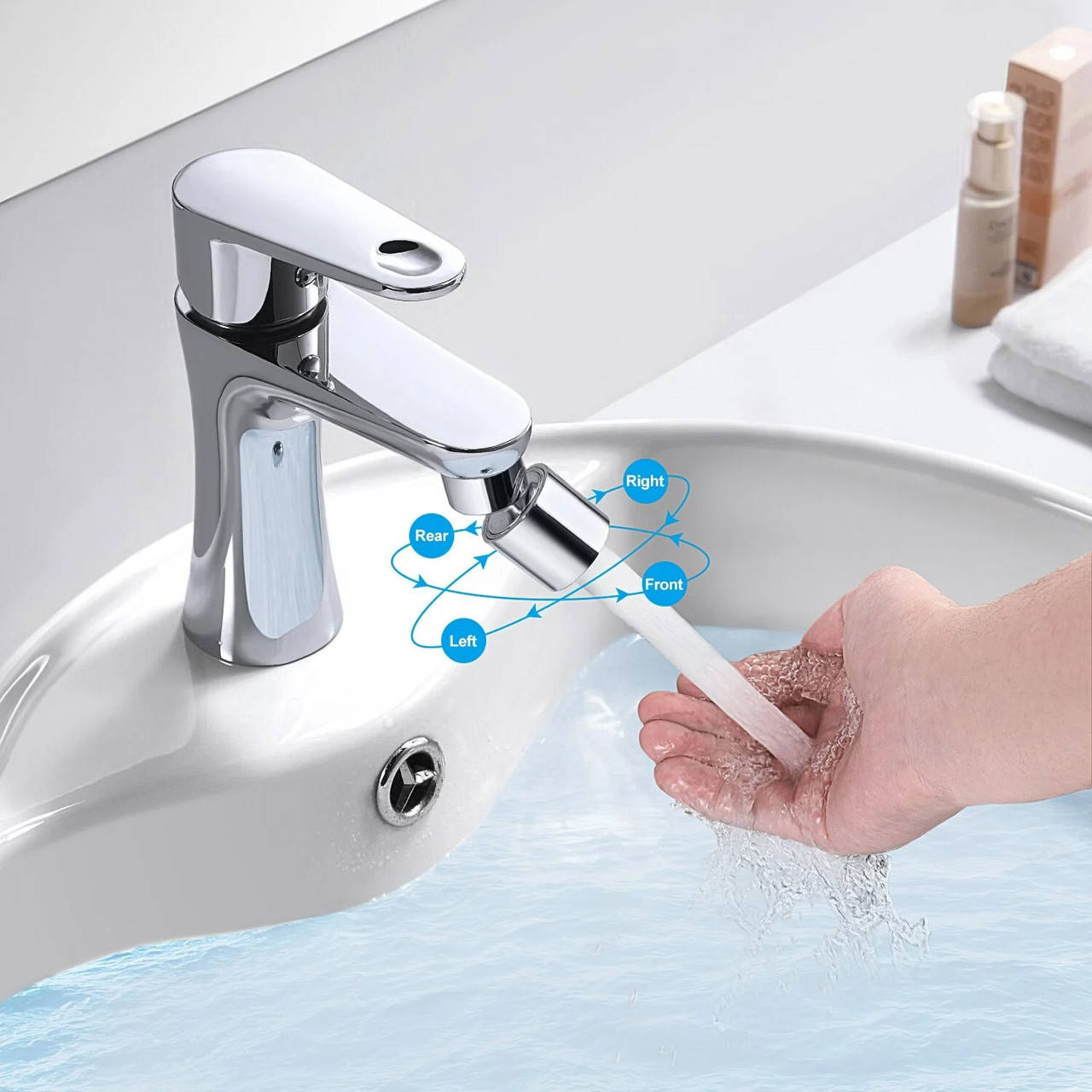Насадка на кран поворотний Fexible Tap 21/24мм економитель води для крана, аератор для економії води | аэратор
Насадка на кран поворотний Fexible Tap 21/24мм економитель води для крана, аератор для економії води | аэратор