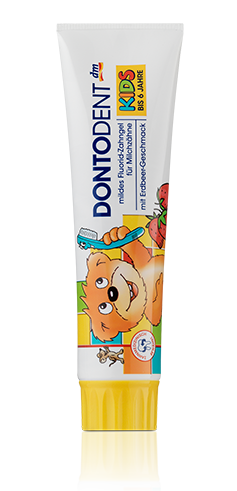DONTODENT Kids Zahncreme - Детская зубная паста с фтором и вкусом клубники до 6 лет 100 мл
DONTODENT Kids Zahncreme - Детская зубная паста с фтором и вкусом клубники до 6 лет 100 мл