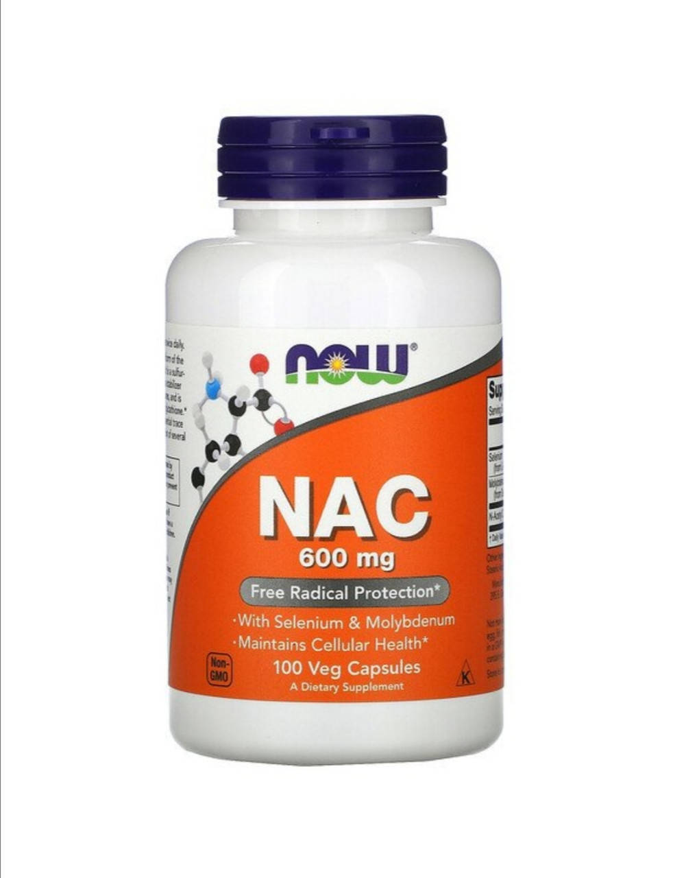 Ацетилцестеин (N-ацетил-цистеин), NAC 600 мг, Now Foods 100 растительных капсул
Ацетилцестеин (N-ацетил-цистеин), NAC 600 мг, Now Foods 100 растительных капсул