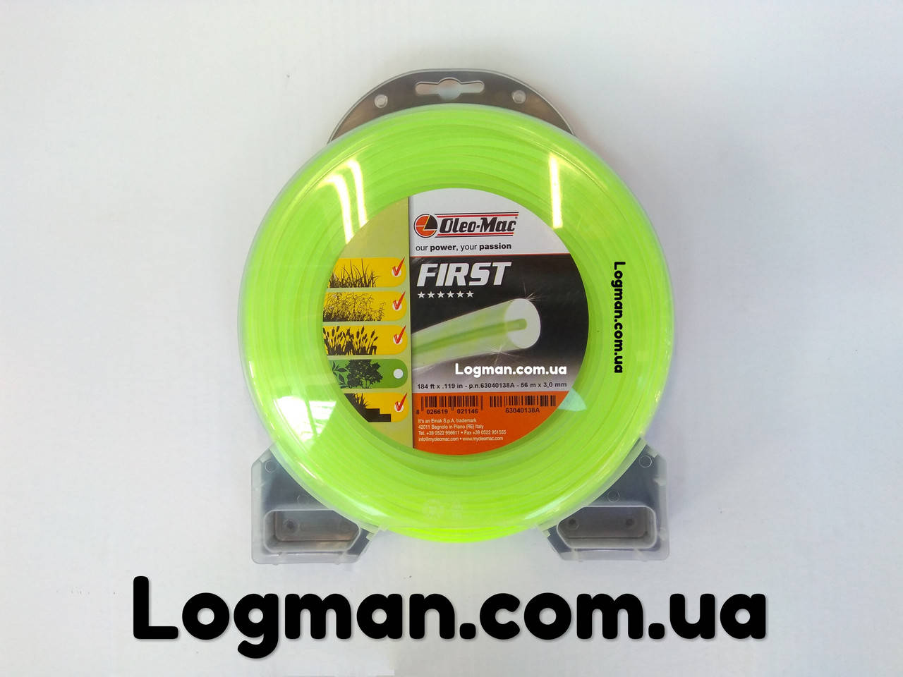 Леска Oleo-Mac First 3.0мм х 56м круглая (Made in Italy)
Леска Oleo-Mac First 3.0мм х 56м круглая (Made in Italy)