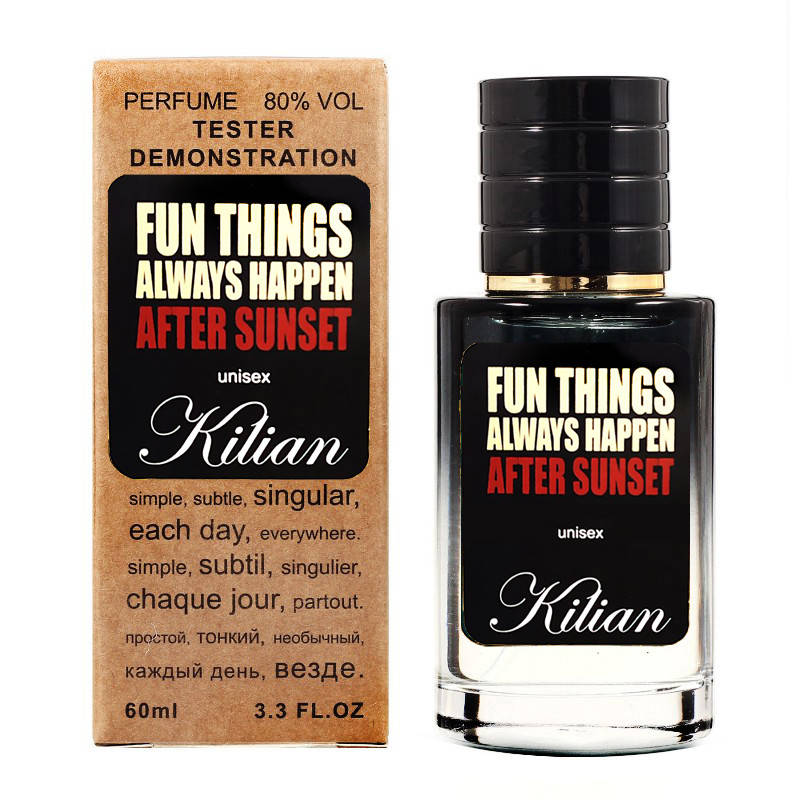 KILIAN Fun Things Always Happen After Sunset TESTER LUX, унисекс, 60 мл
KILIAN Fun Things Always Happen After Sunset TESTER LUX, унисекс, 60 мл