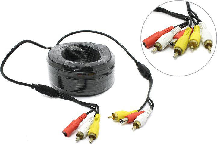 Кабель 2RCA+DC 5м обжатый с питанием для соединения камер с видеорегистратором, длиной 5 метров
Кабель 2RCA+DC 5м обжатый с питанием для соединения камер с видеорегистратором, длиной 5 метров