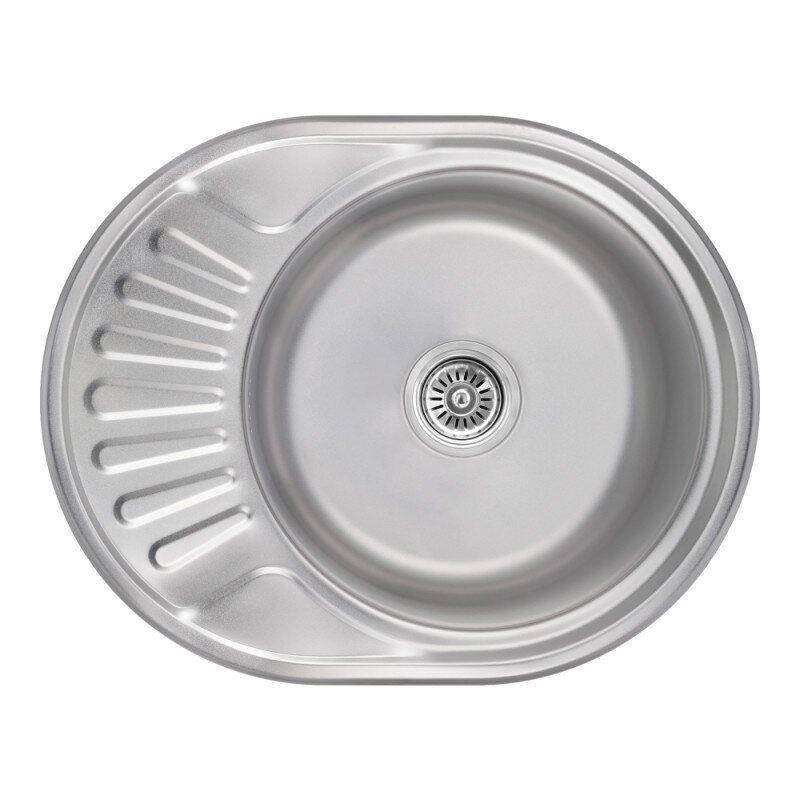 Раковина на кухню стальная овальная LIDZ LIDZ5745SAT08 455мм x 570мм матовая 0.8мм 75627, Хром
Раковина на кухню стальная овальная LIDZ LIDZ5745SAT08 455мм x 570мм матовая 0.8мм 75627, Хром