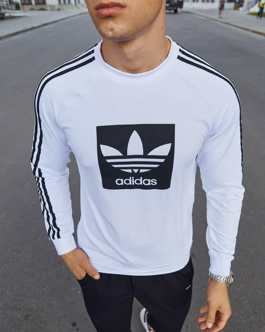 Кофта мужская спортивная Adidas осенняя весенняя белая | Свитшот с лампасами Адидас ТОП качества, Белый
Кофта мужская спортивная Adidas осенняя весенняя белая | Свитшот с лампасами Адидас ТОП качества, Белый