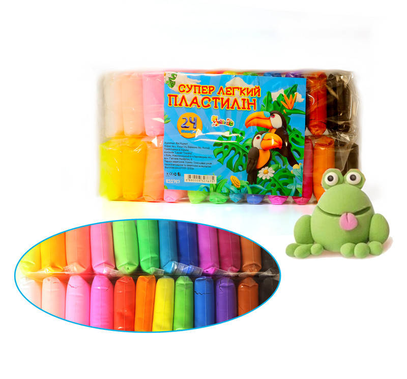 Супер легкий пластилин 24цв, 212грамм
Супер легкий пластилин 24цв, 212грамм