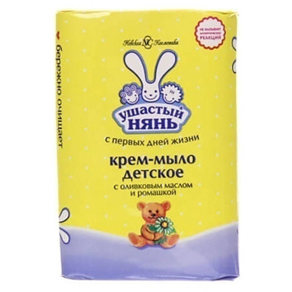Детское мыло Ушасты нянь для чувствительной кожи с оливковым маслом и ромашкой 90г (2706191)
Детское мыло Ушасты нянь для чувствительной кожи с оливковым маслом и ромашкой 90г (2706191)