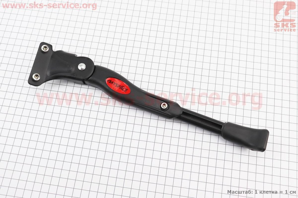 Подножка боковая задняя телескопическая для 24"- 26", крепление под 2 болта за перо рамы, алюминиевая, черная
Подножка боковая задняя телескопическая для 24"- 26", крепление под 2 болта за перо рамы, алюминиевая, черная