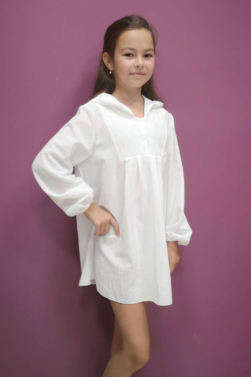 Туника с капюшоном белая (134 - 140) - пляжная одежда для детей, туники, панамы, рубашки, Белый
Туника с капюшоном белая (134 - 140) - пляжная одежда для детей, туники, панамы, рубашки, Белый