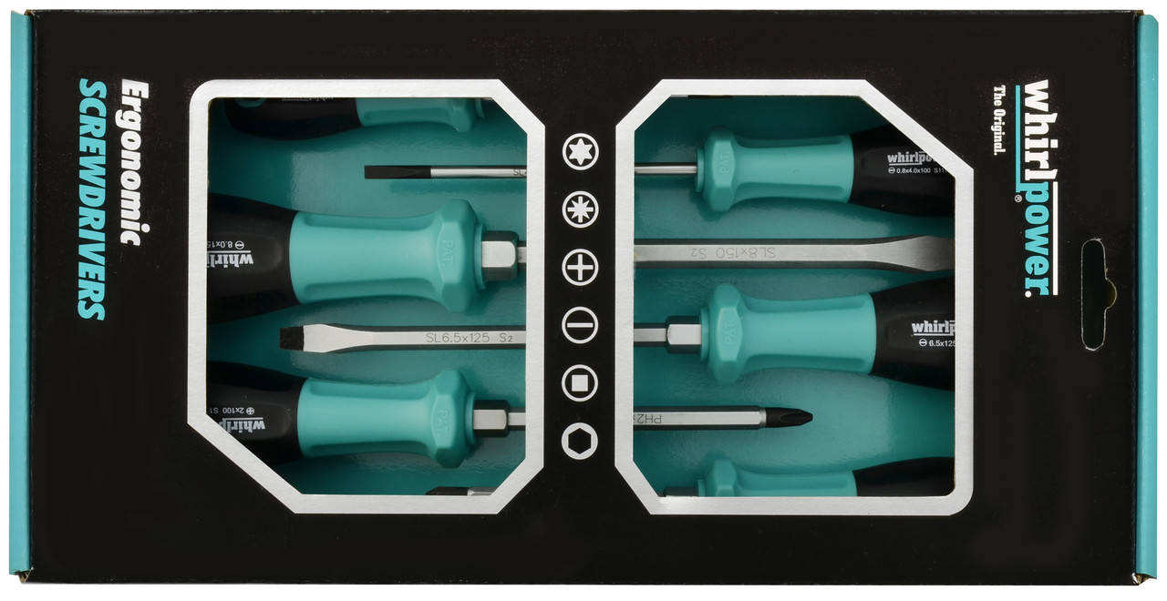Whirlpower Набір викруток 6од. SL/PH картон.кейс
Whirlpower Набір викруток 6од. SL/PH картон.кейс