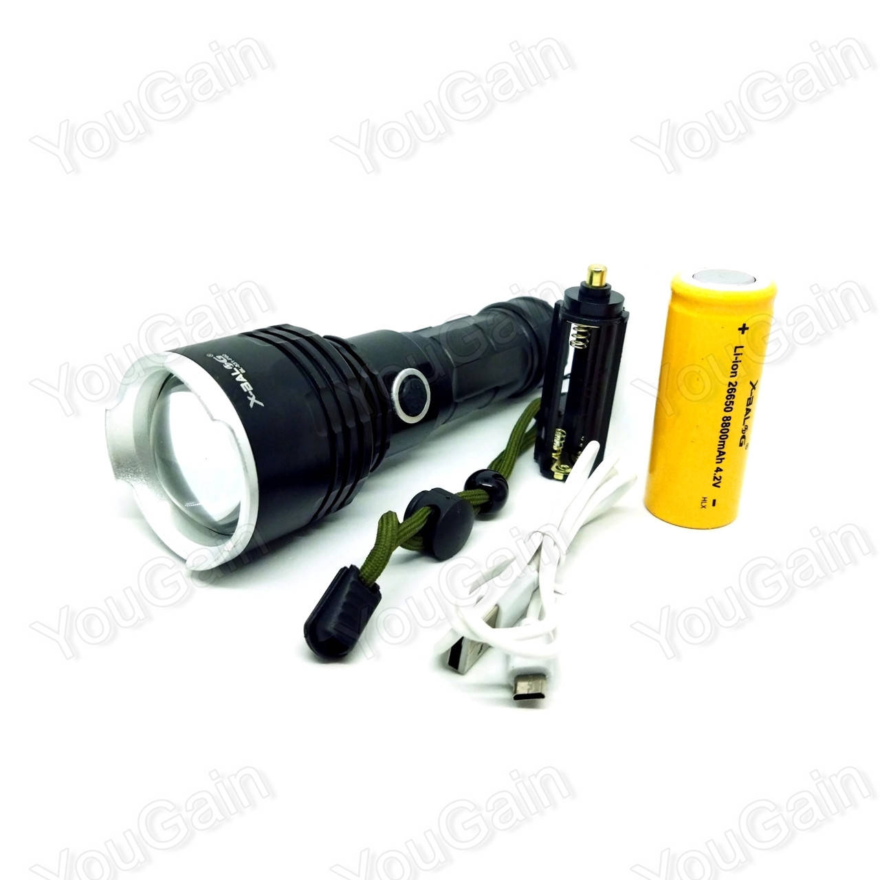Фонарь тактический Bailong Police BL-P531-P90 с функцией PowerBank, microUSB, 1x26650/3xAAA, zoom, Черный
Фонарь тактический Bailong Police BL-P531-P90 с функцией PowerBank, microUSB, 1x26650/3xAAA, zoom, Черный