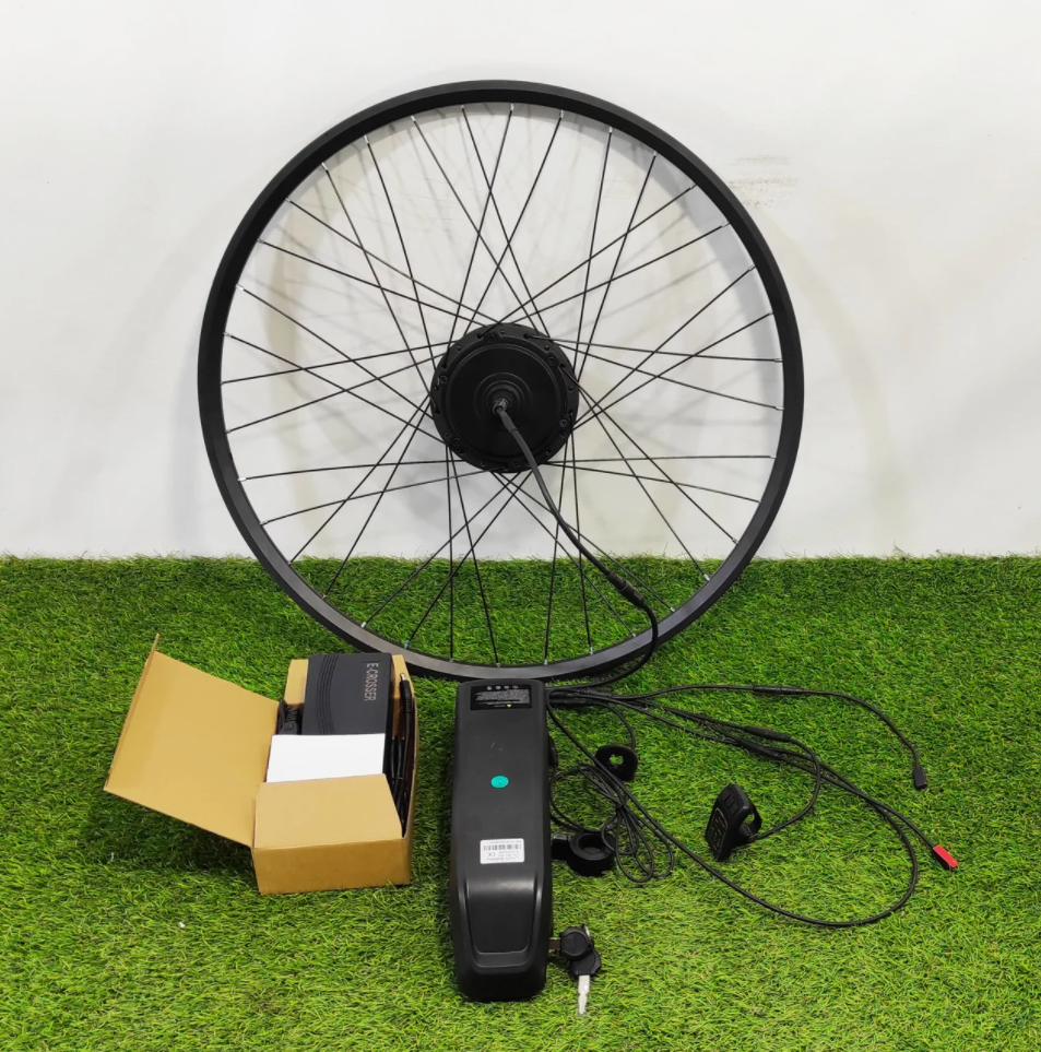 Электронабор E-Crosser 48V/750W задний редукторный под трещотку спицованный 26-29 дюймов, батарея li-ion 15A
Электронабор E-Crosser 48V/750W задний редукторный под трещотку спицованный 26-29 дюймов, батарея li-ion 15A