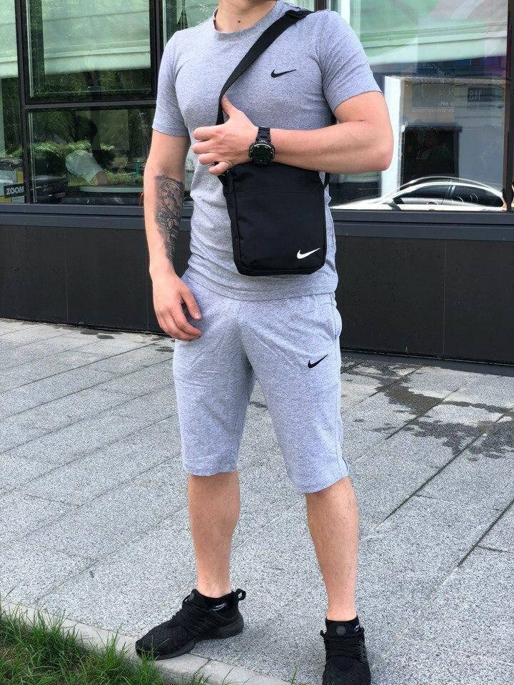 Комплект мужской Футболка + Шорты + Барсетка Nike Grey | Спортивный костюм мужской летний Найк ТОП качества, Серый
Комплект мужской Футболка + Шорты + Барсетка Nike Grey | Спортивный костюм мужской летний Найк ТОП качества, Серый