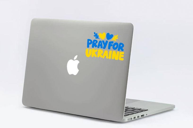 Патриотическая наклейка на ноутбук / планшет "Pray for Ukraine" 10х7 см, Прозрачный
Патриотическая наклейка на ноутбук / планшет "Pray for Ukraine" 10х7 см, Прозрачный