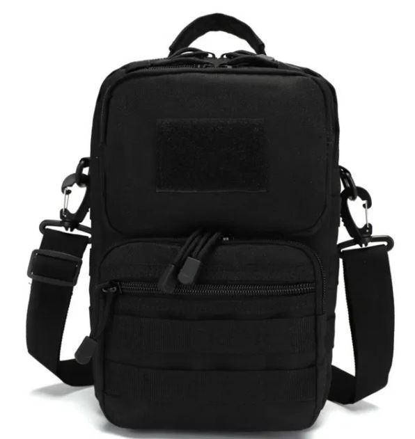 Сумка тактическая через плечо A46, черная, Черный
Сумка тактическая через плечо A46, черная, Черный