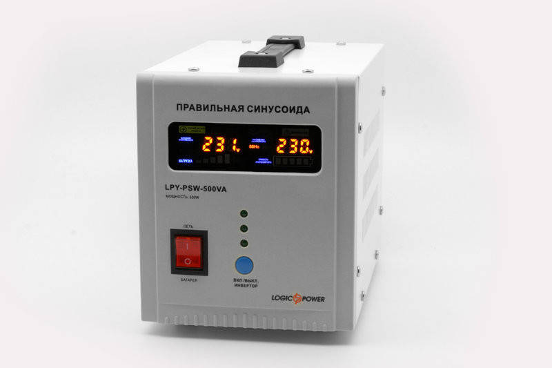 Бесперебойник LogicPower LPY-PSW-500VA+ - ИБП (12В, 350Вт) - инвертор с чистой синусоидой
Бесперебойник LogicPower LPY-PSW-500VA+ - ИБП (12В, 350Вт) - инвертор с чистой синусоидой