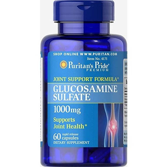 Препараты для восстановления суставов Puritan's Pride Glucosamine Sulfate 1000 mg 60 caps
Препараты для восстановления суставов Puritan's Pride Glucosamine Sulfate 1000 mg 60 caps